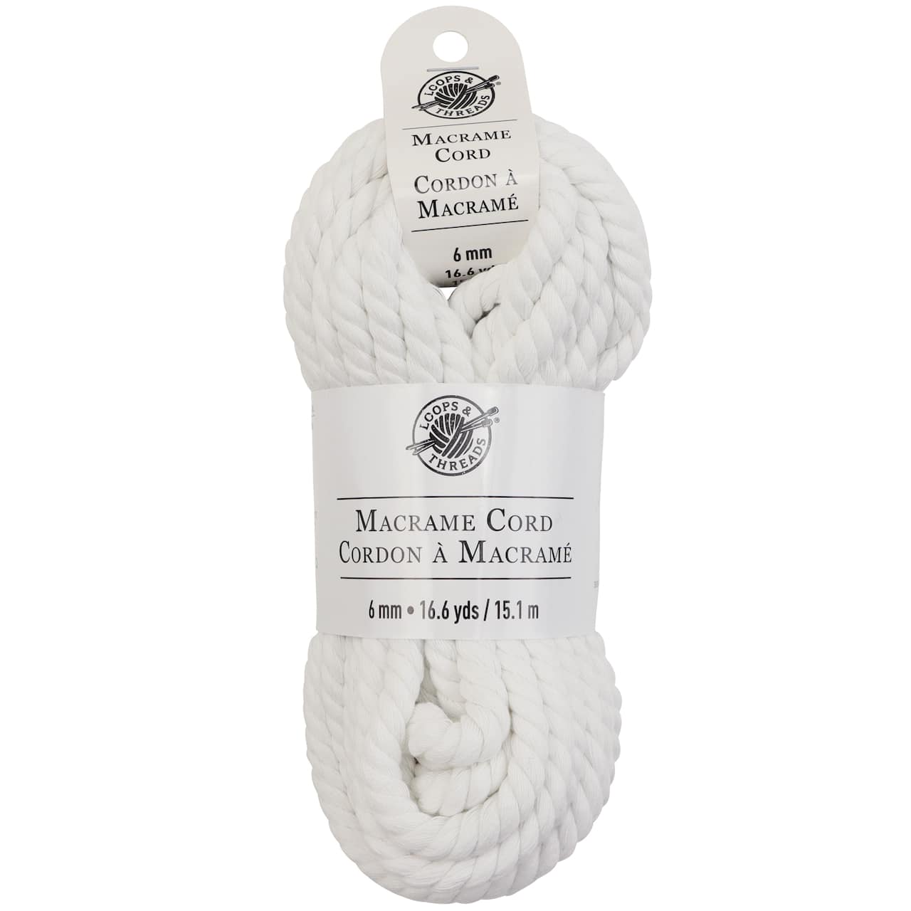 12 Pack: Macramé Cotton Cord by Loops & Threads®, 50ft.